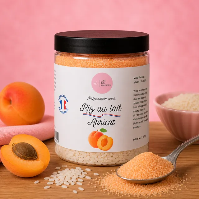La fée de la gourmandise riz au lait abricot pot crémeux