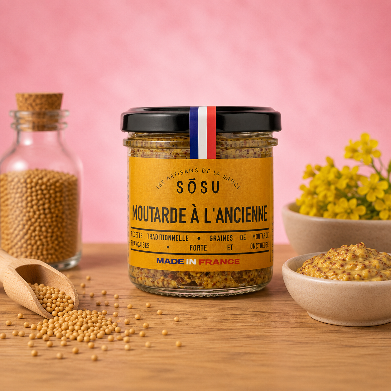 La fée de la gourmandise Moutarde ancienne sauce 150 g