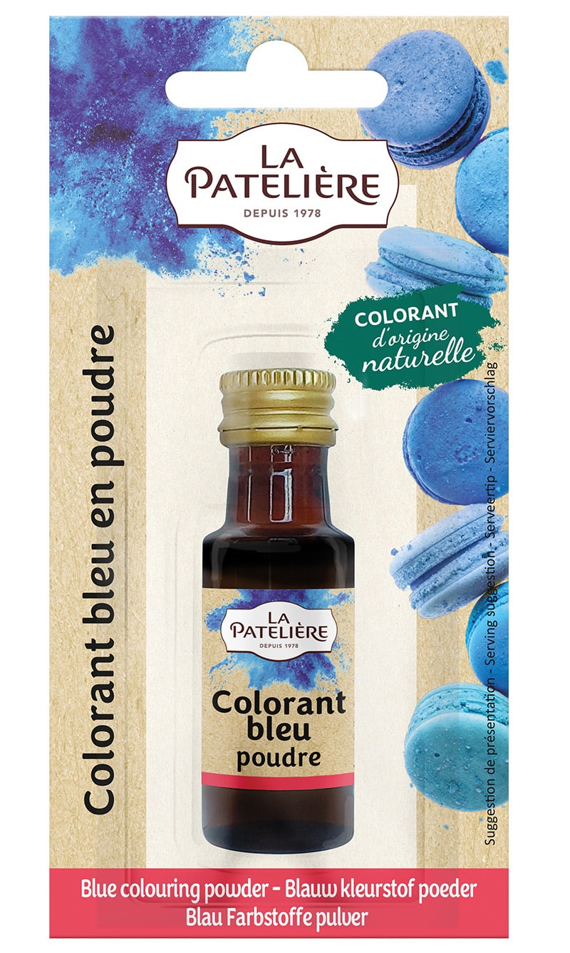 La Patelière Secrets de pâtissiers colorant naturel poudre bleu