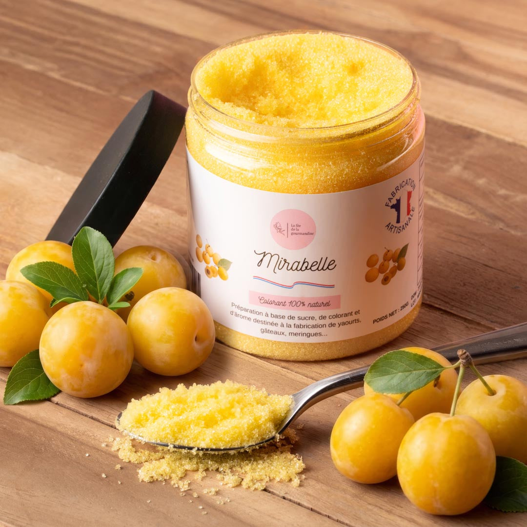 La fée de la gourmandise Sucre Mirabelle Baby pot 50G doré
