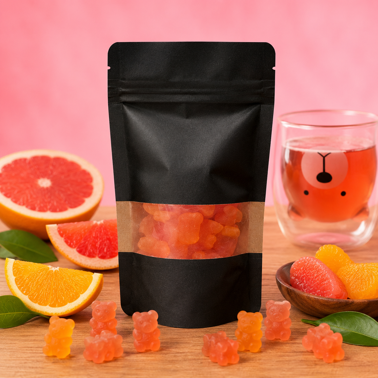 La fée de la gourmandise Oursons Infusion ourson pamplemousse orange lot 10