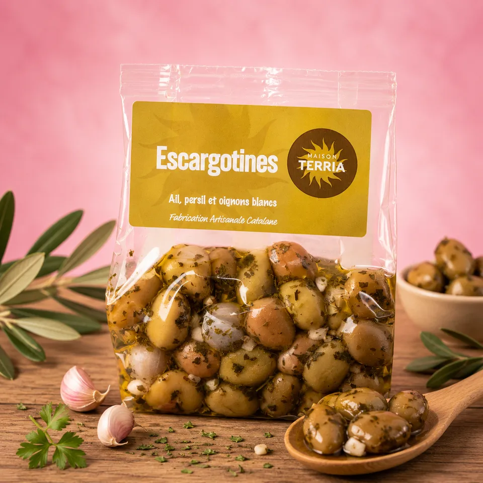 La fée de la gourmandise Escargotines olives cassées 175 g ail