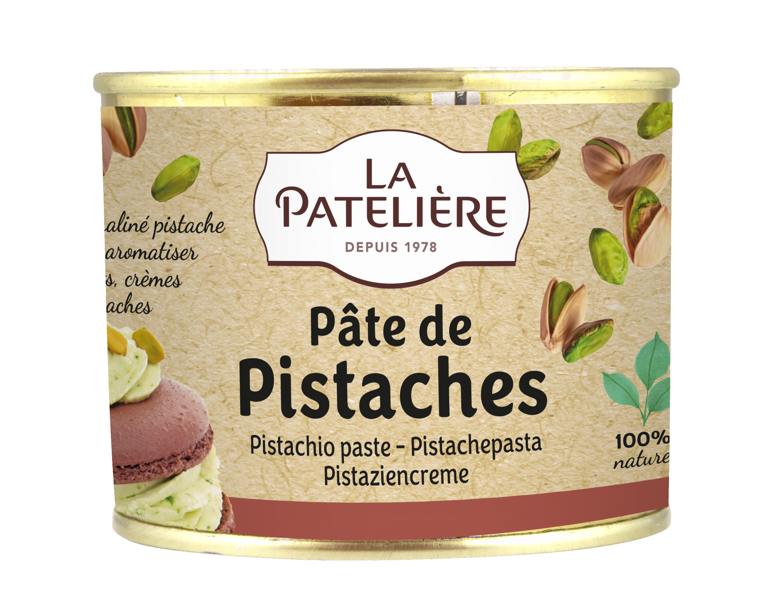 La Patelière Secrets de pâtissiers pâte de pistache naturelle
