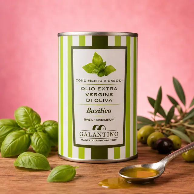 La fée de la gourmandise Huile d'olive basilic 25cL Italie