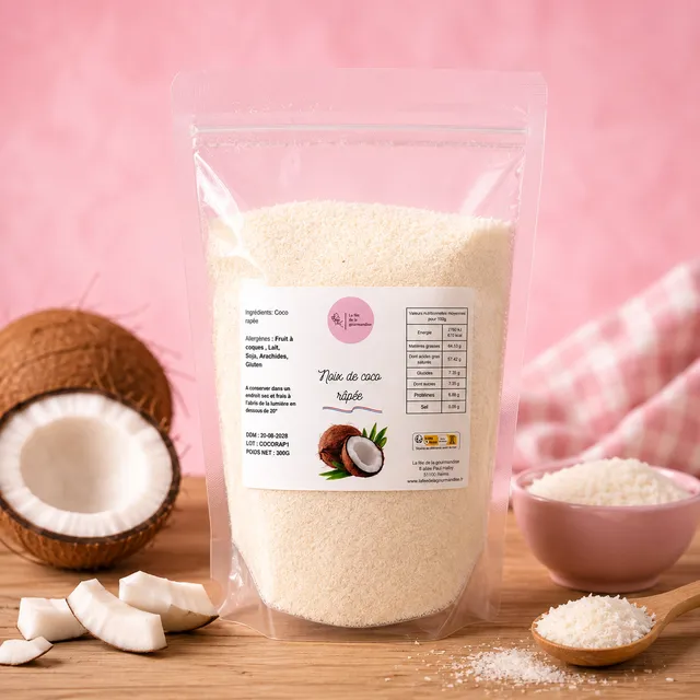 La fée de la gourmandise noix de coco râpée aide pâtisserie 350 g
