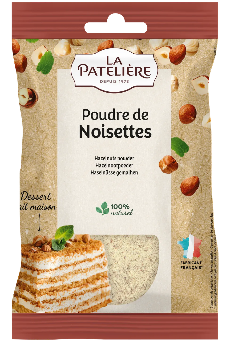 La Patelière Fruits secs poudre de noisettes pour pâtisserie