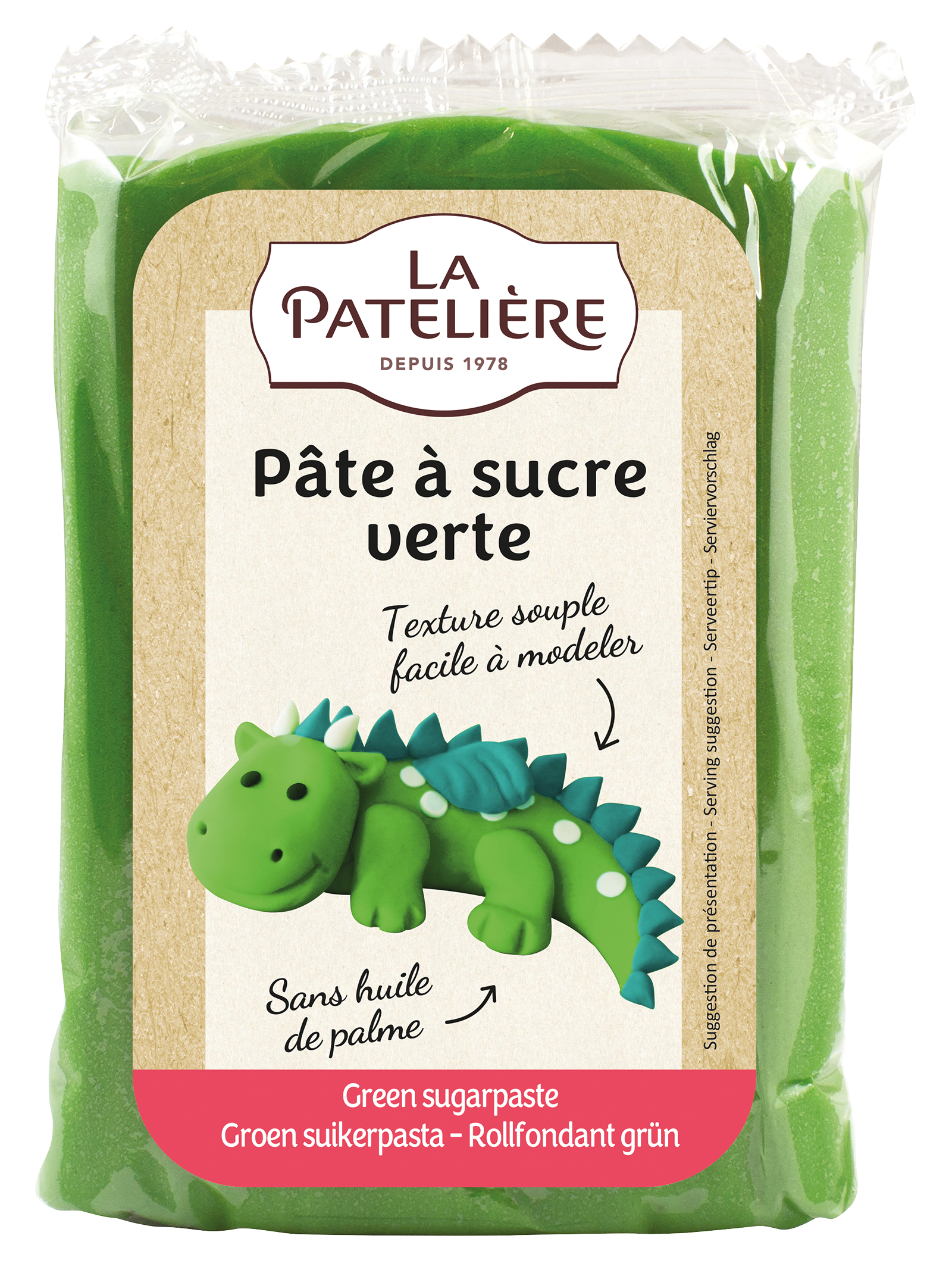 La Patelière Fondant Vert Pâte à Sucre Décor Jardin
