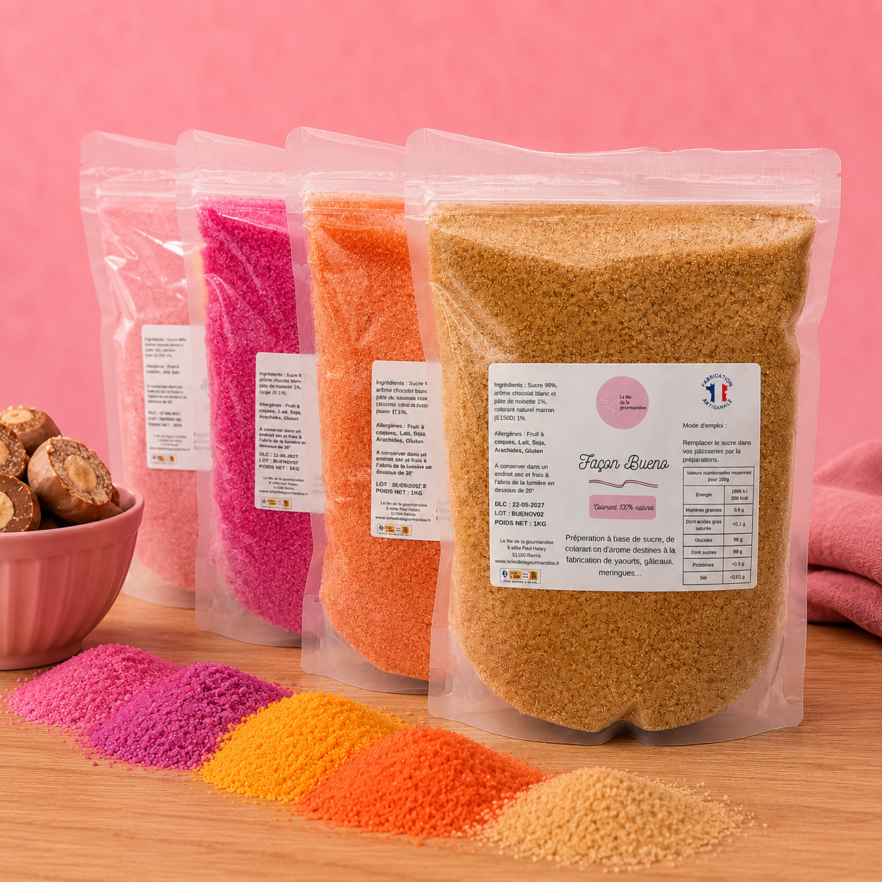 La fée de la gourmandise Caramel Beurre Salé sucre 50g