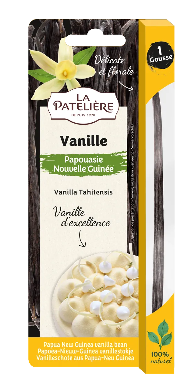 La Patelière Gousse vanille Papouasie pâtisserie florale