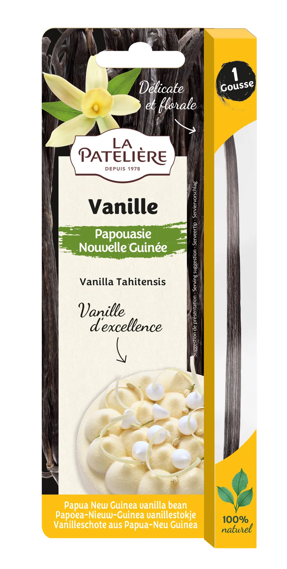 La Patelière Gousse vanille Papouasie pâtisserie florale