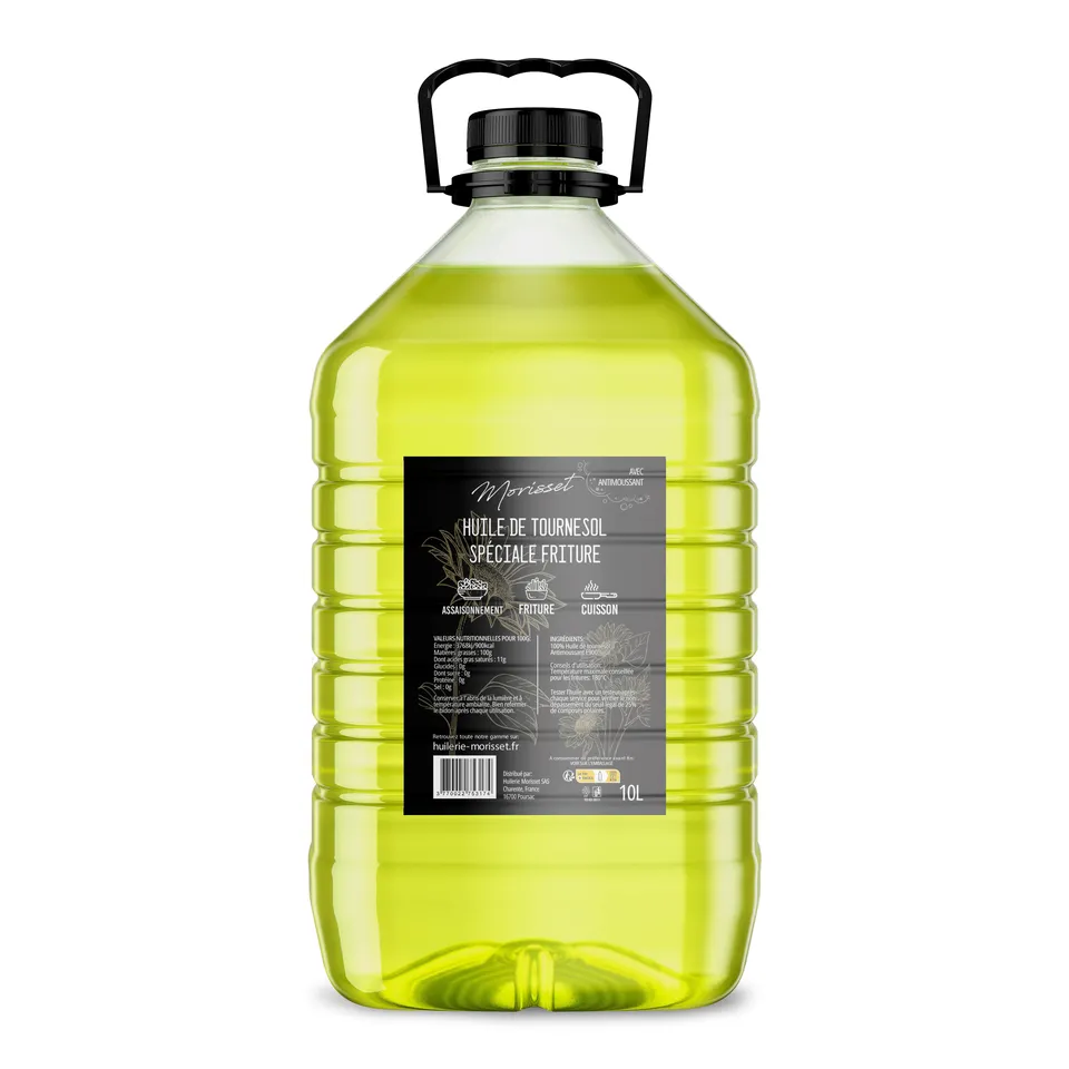 Huilerie Morisset Huile Tournesol Friture E900 Bidon 10L pro