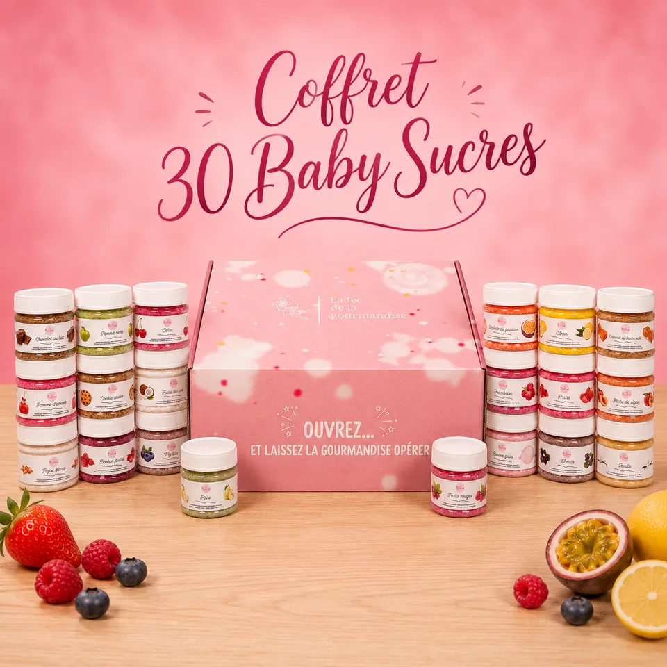 La fée de la gourmandise Coffret 30 Baby Sucres 50 g assortiment