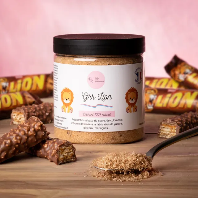 La fée de la gourmandise Sucres Lion sucre pot 250g chocolat caramel