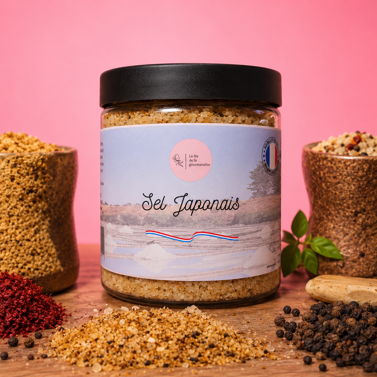 La fée de la gourmandise Japonais sel aromatisé 250g umami soja
