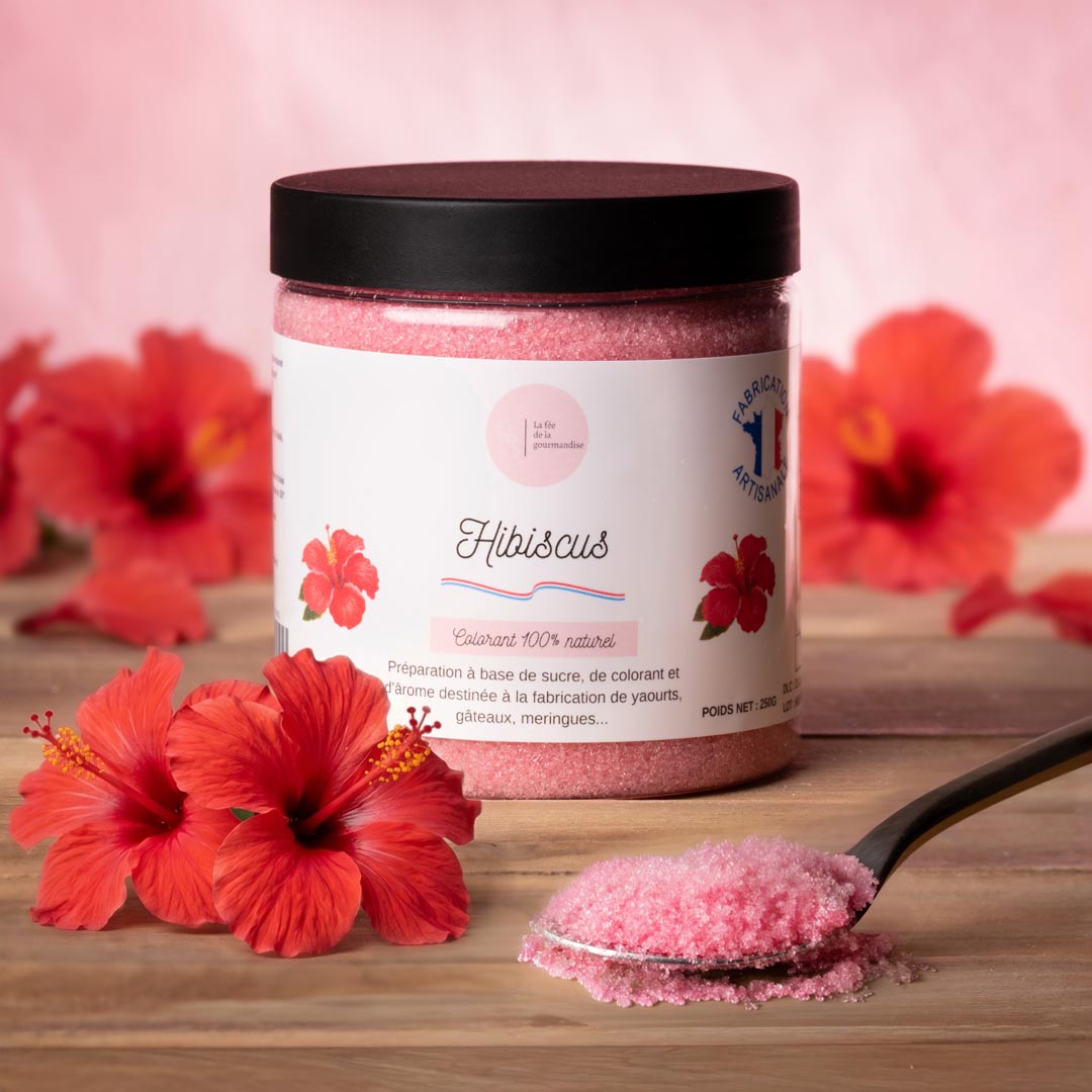 La fée de la gourmandise Sucres Sucre Hibiscus Baby pot 50 g