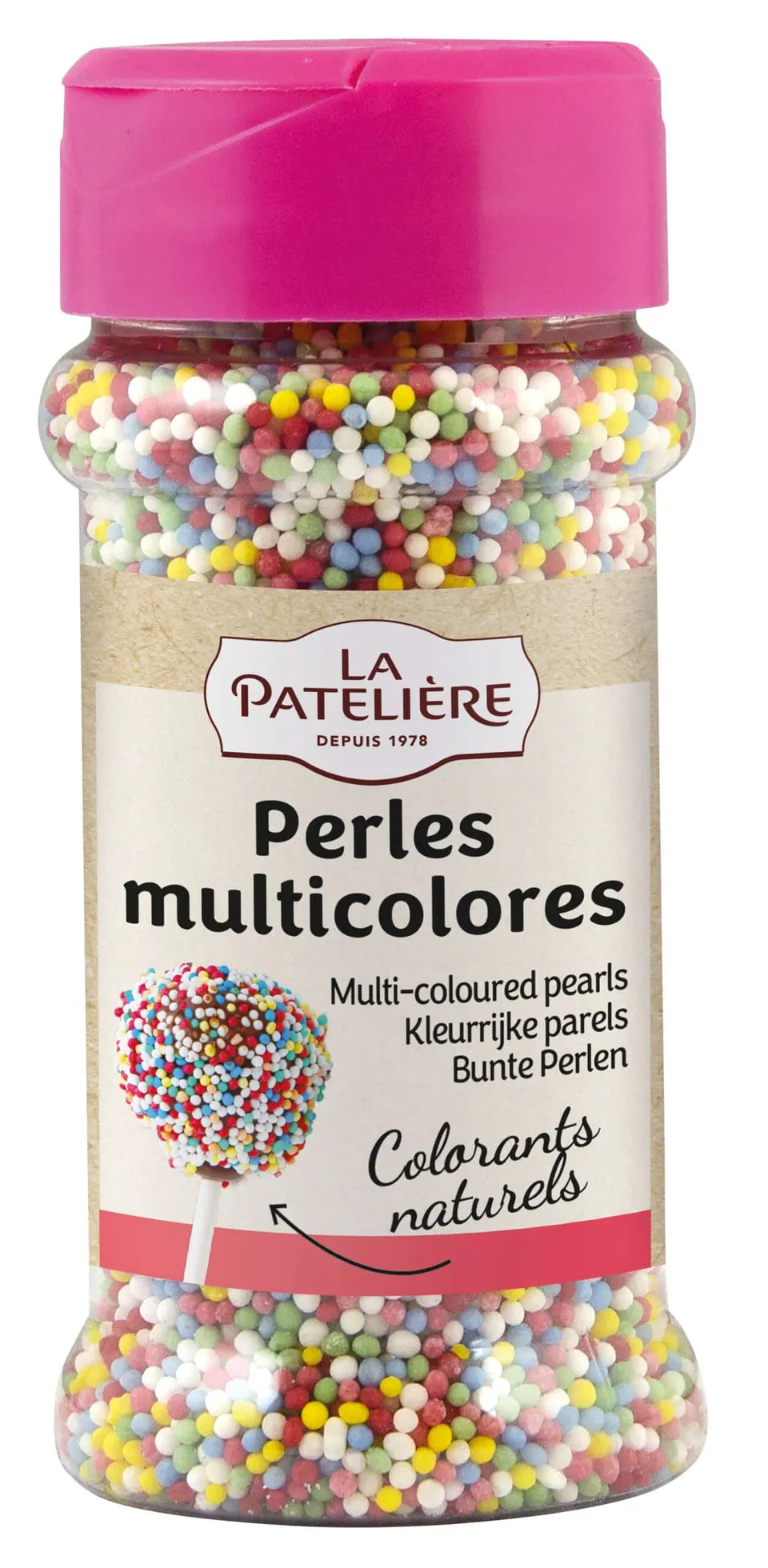 La Patelière Secrets de pâtissiers Billes sucre multicolores