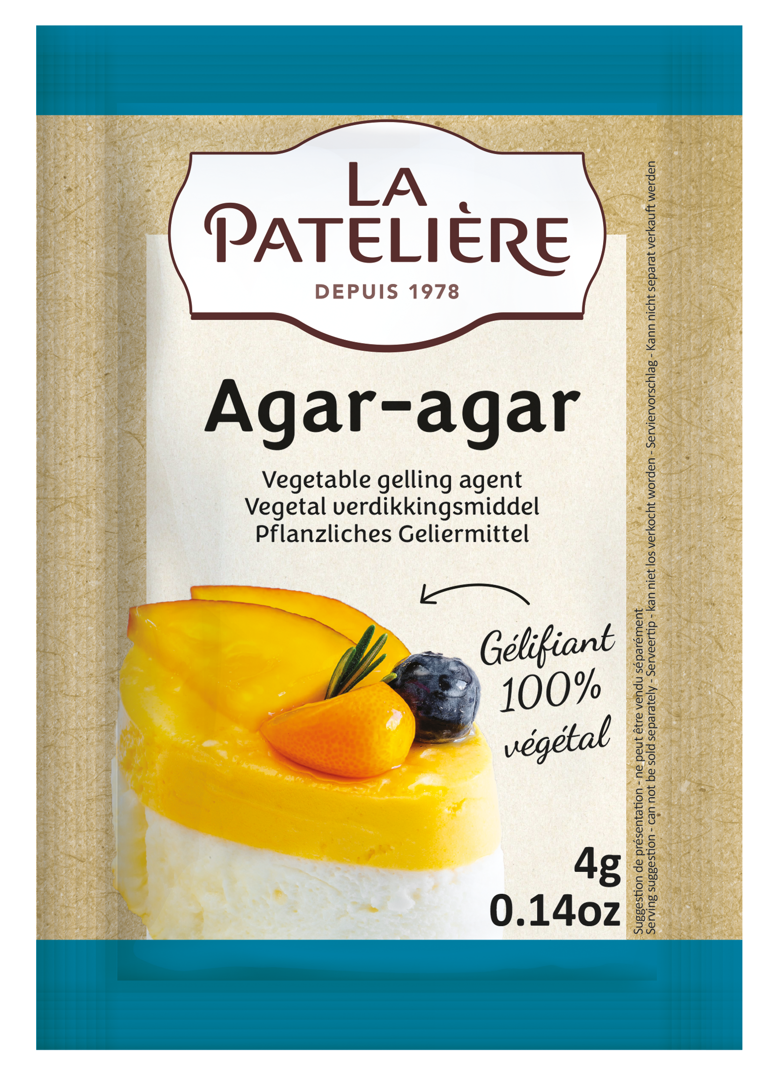 La Patelière Secrets de pâtissiers Agar-agar gélifiant végétal