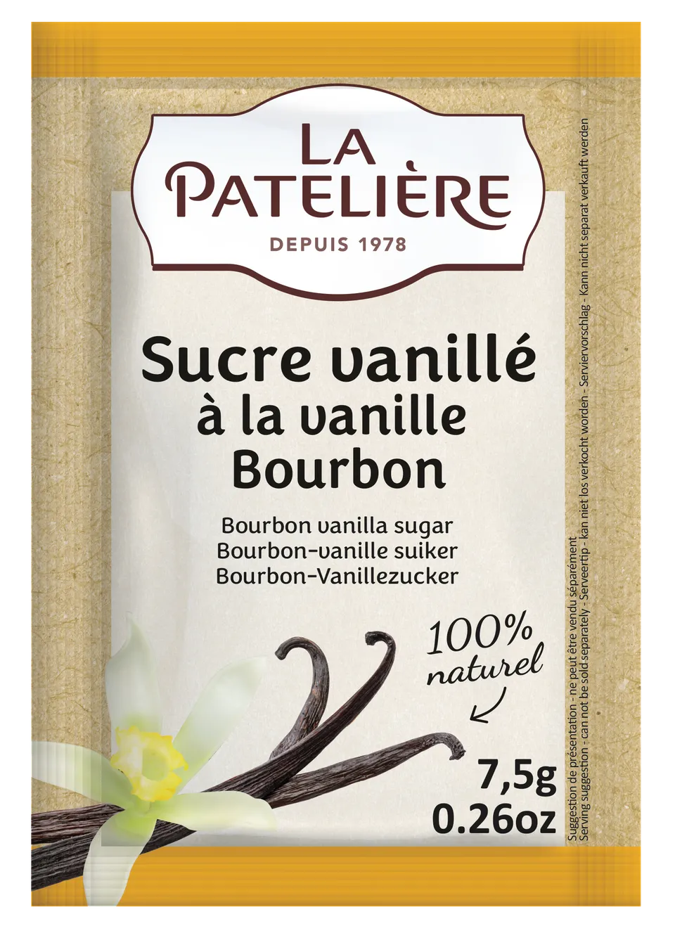La Patelière Vanilles et épices sucre vanillé Bourbon
