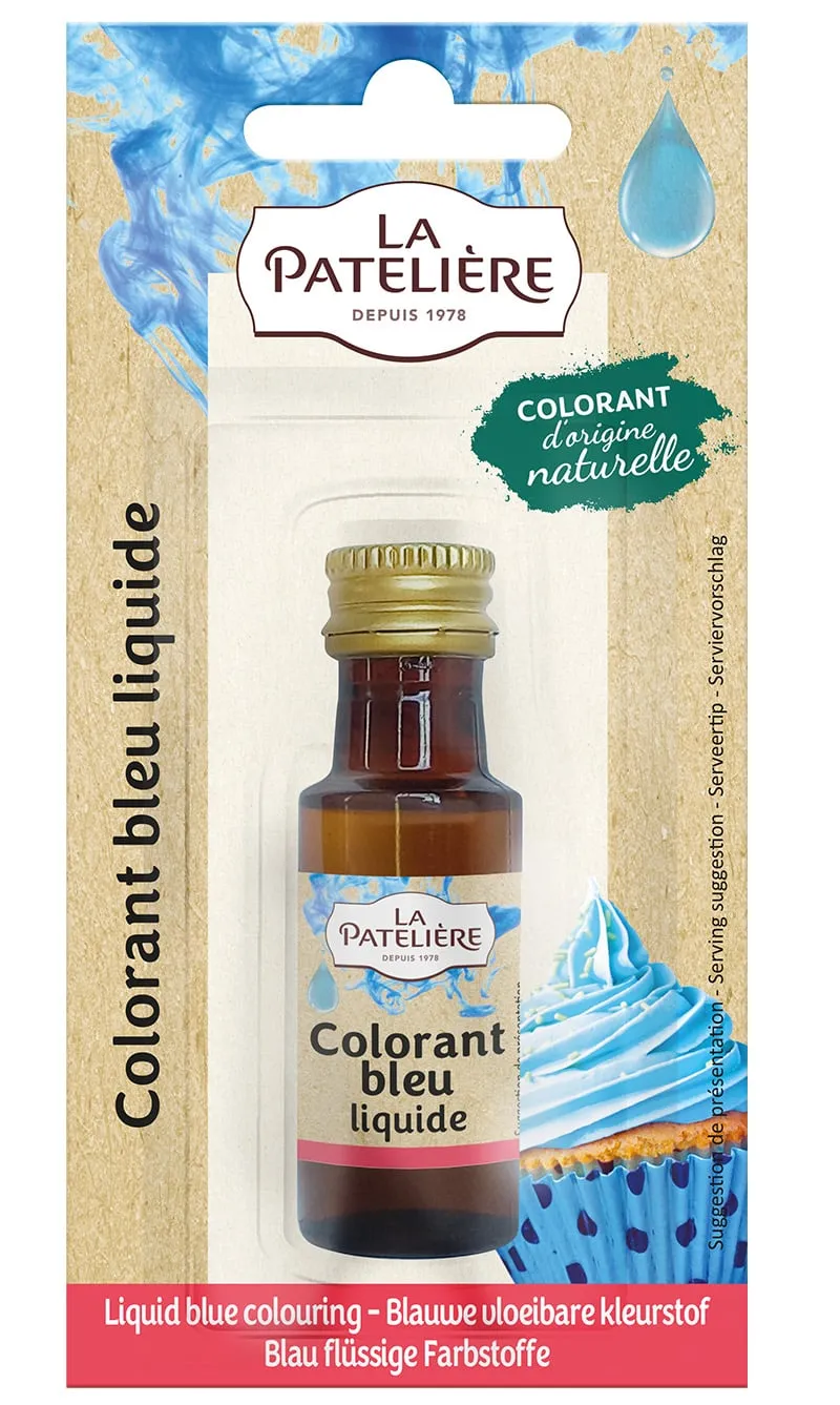 La Patelière Secrets de pâtissiers colorant liquide bleu