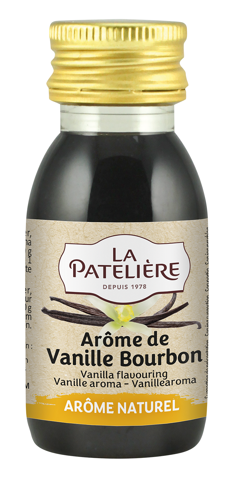 La Patelière Arôme vanille 6% grains pâtisserie liquide