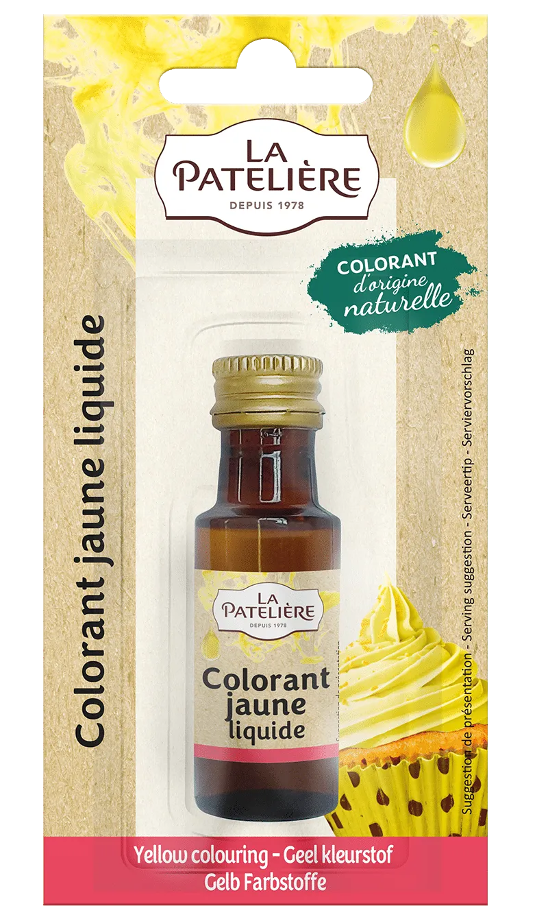 La Patelière Secrets de pâtissiers colorant jaune liquide naturel