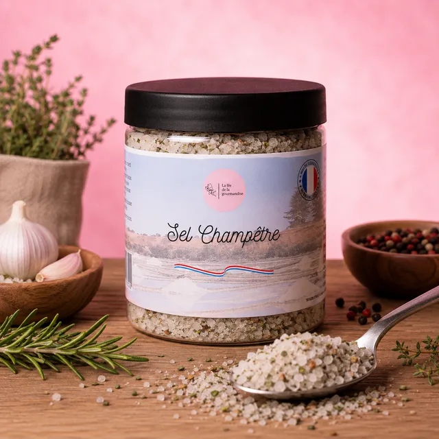La fée de la gourmandise Sel champêtre Guérande 250 g sel aromatisé
