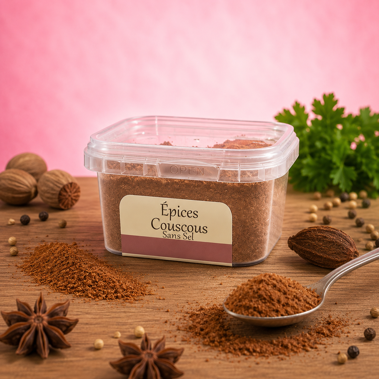 La fée de la gourmandise Épices couscous colombo 100 g sans sel
