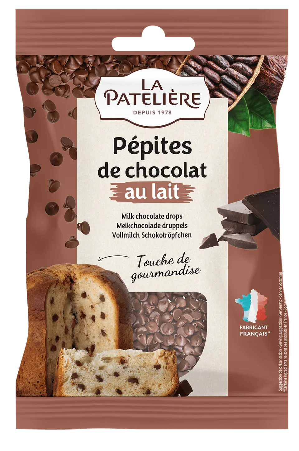 La Patelière Pépites chocolat au lait fondantes cuisson