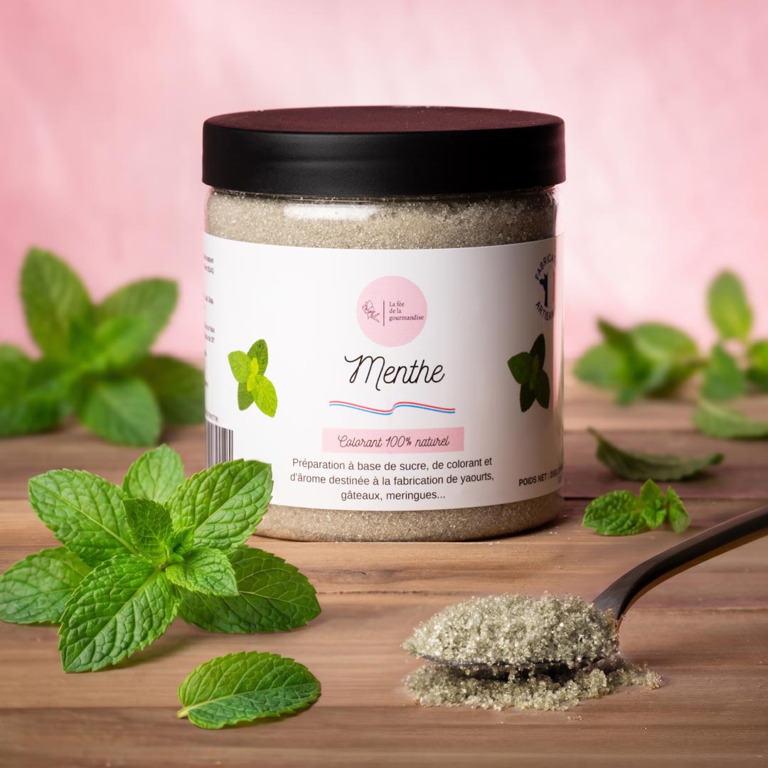 La fée de la gourmandise Sucre menthe sucre parfumé baby pot 50g