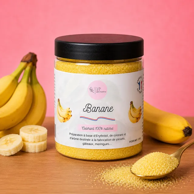 La fée de la gourmandise Sans Sucre érythritol banane 250 g