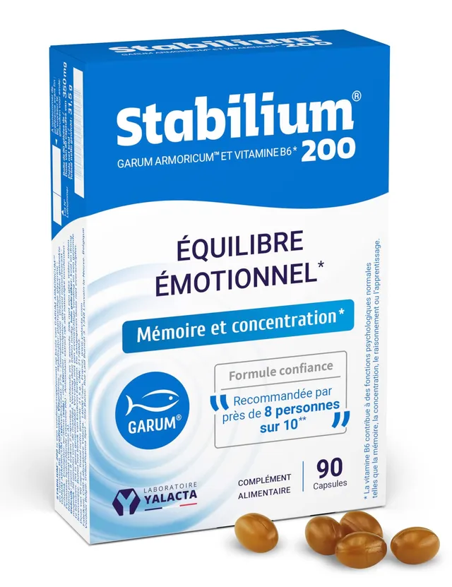 Yalacta Compléments alimentaires STABILIUM 200 mémoire