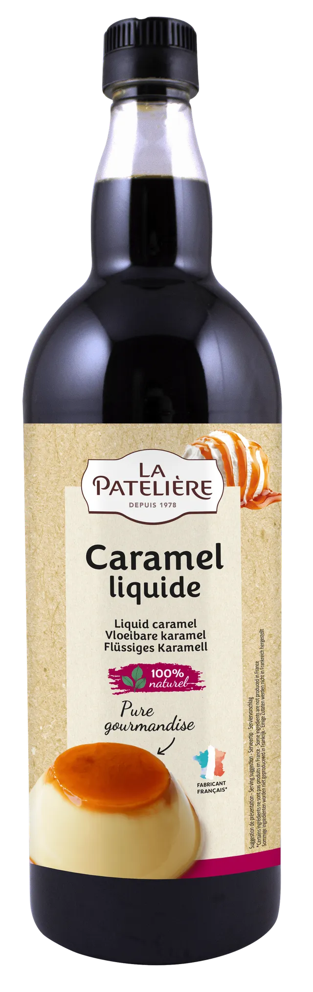 La Patelière Coulis et nappages caramel 1 L nappage prêt à l'emploi