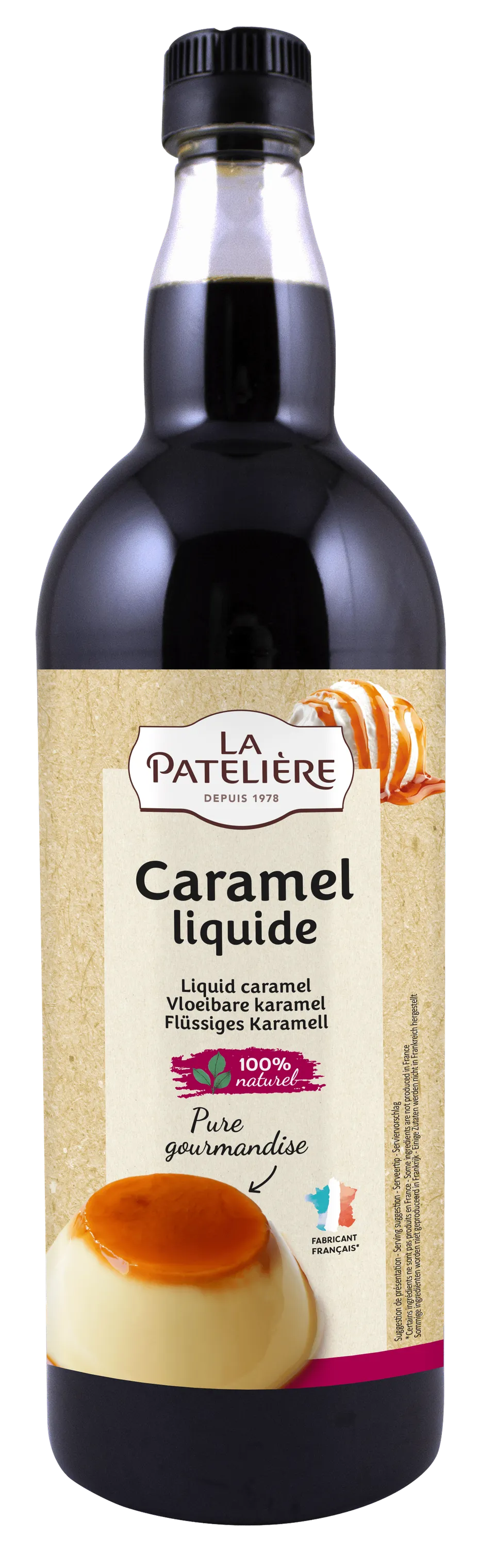 La Patelière Coulis et nappages caramel 1 L nappage prêt à l'emploi