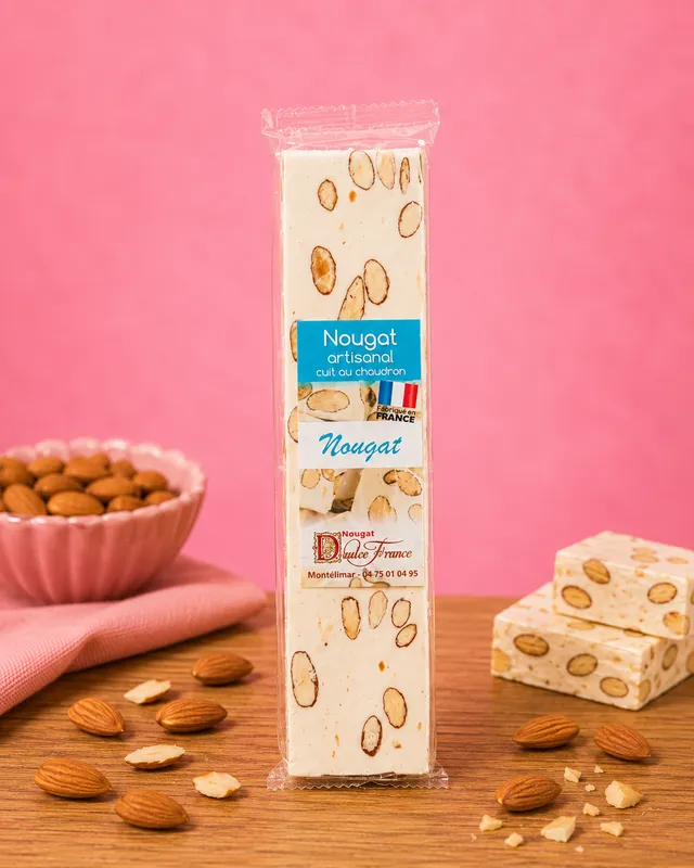 La fée de la gourmandise Nougat classique nougat tendre 100 g miel