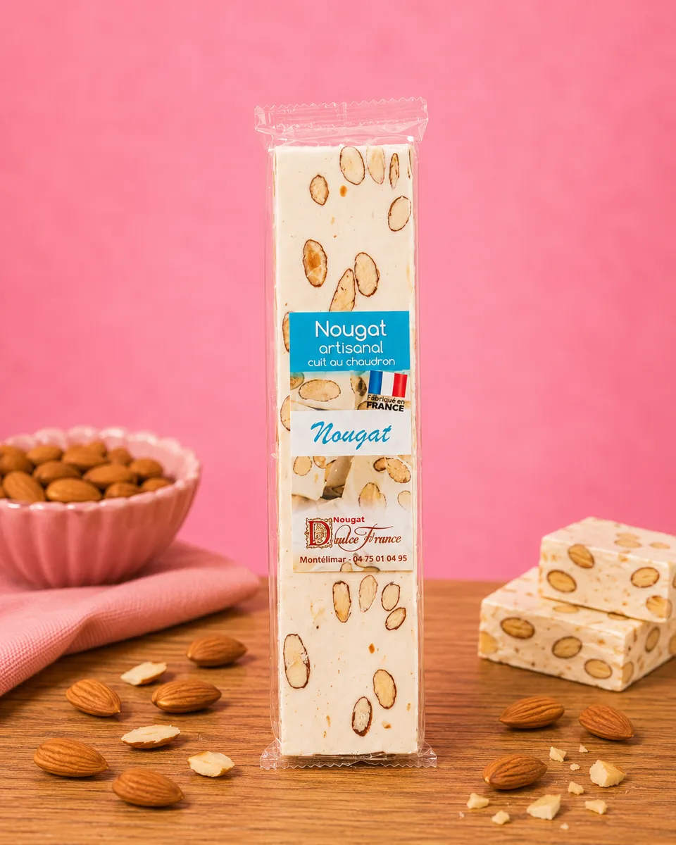 La fée de la gourmandise Nougat classique nougat tendre 100 g miel