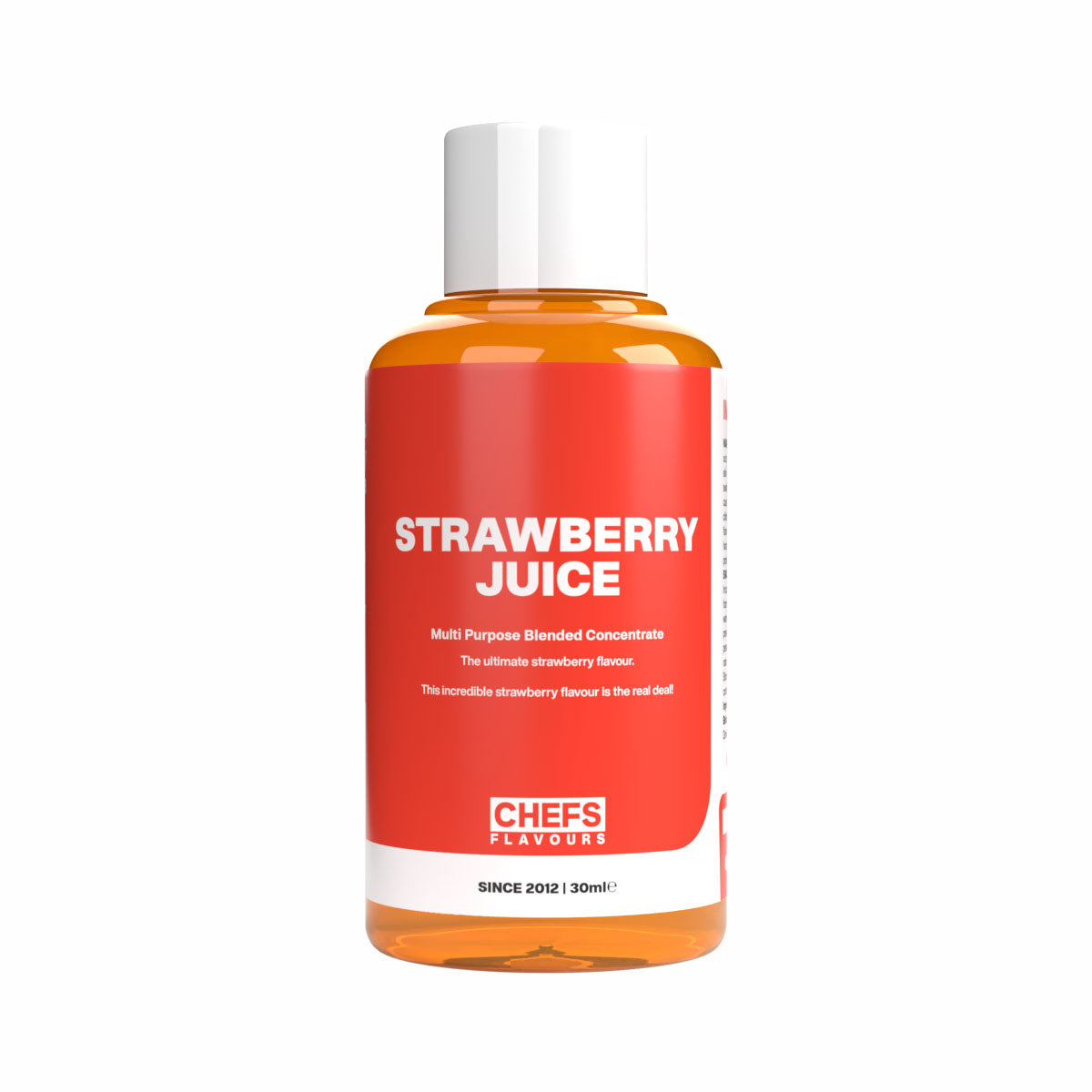 Chefs Flavours Strawberry Juice arôme concentré 30ml fraise