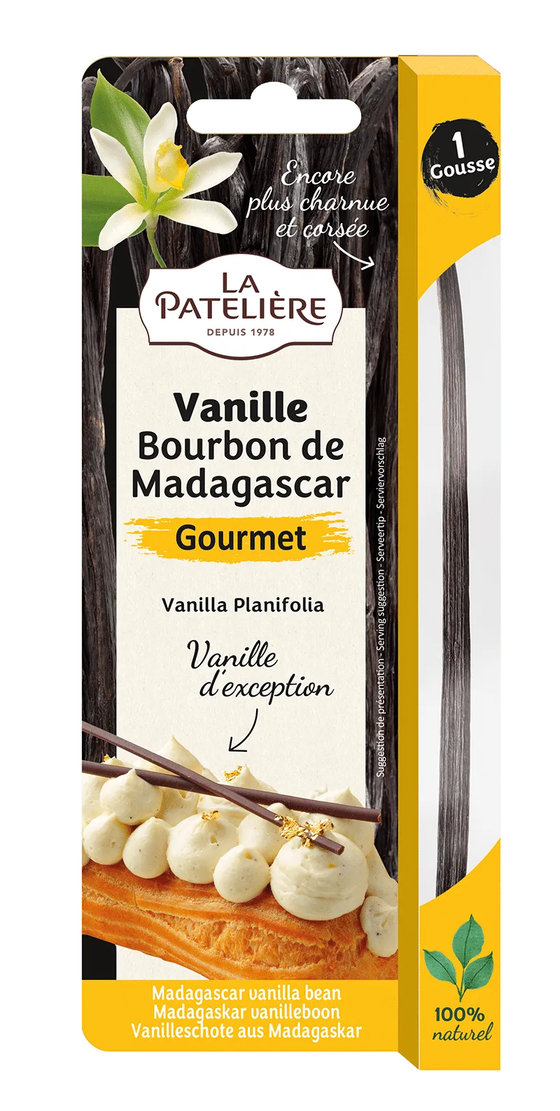 La Patelière Vanille Bourbon Madagascar gousse gourmet