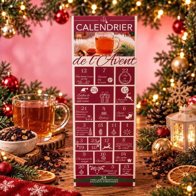 La fée de la gourmandise Calendrier 24 thés infusions Noël