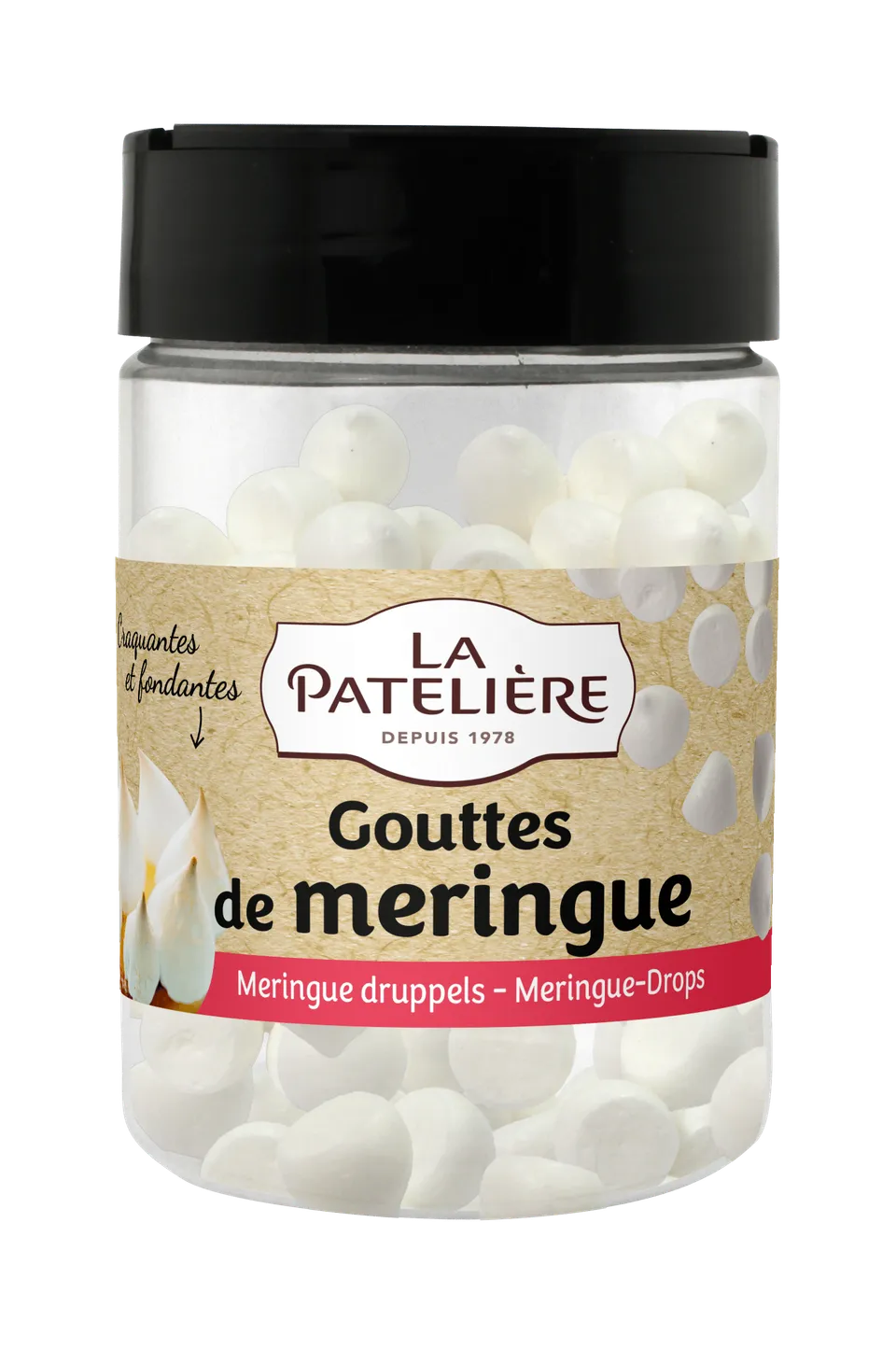 La Patelière Décors et Bougies Meringue Drops 15-20 mm Croustillant