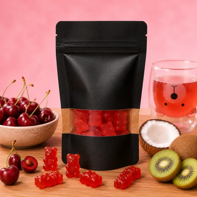 La fée de la gourmandise Oursons Infusion Cerise Coco Kiwi x10 fruité