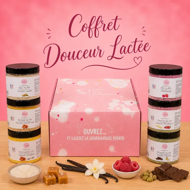 La fée de la gourmandise Coffret douceur lacté 6 préparations dessert