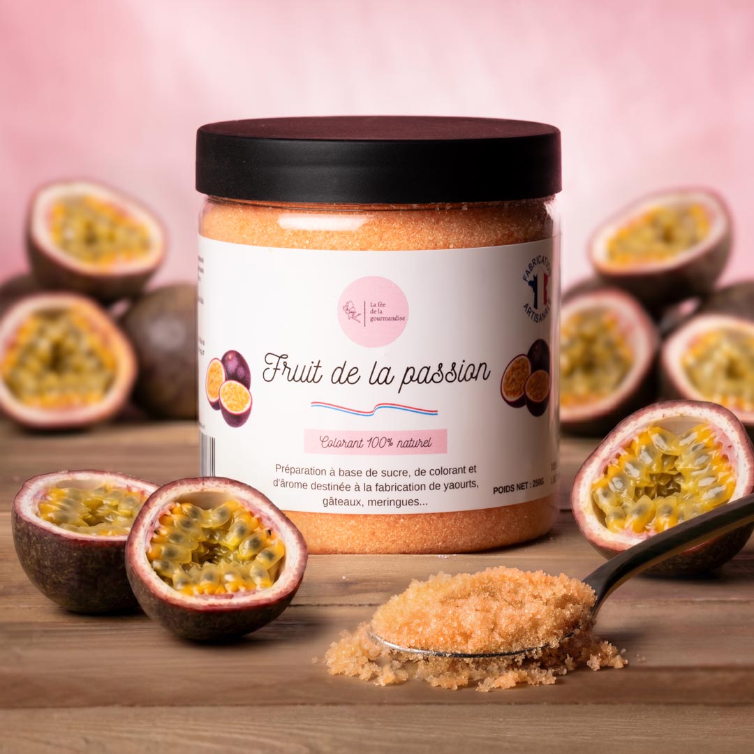 La fée de la gourmandise Sucres aromatisés sucre passion Pot 250G