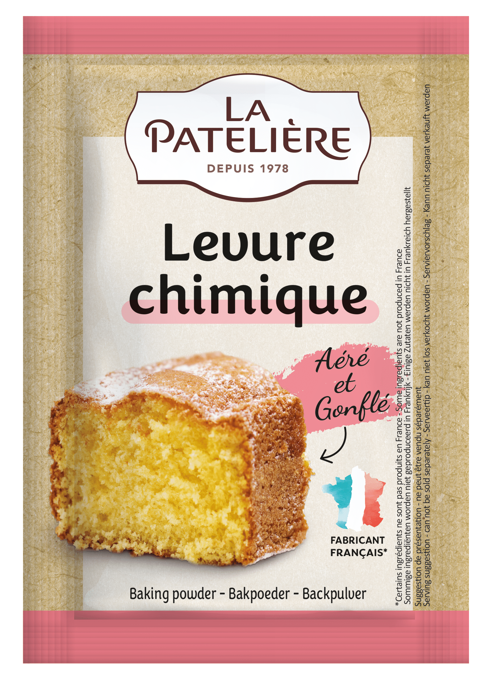 La Patelière Levure chimique pâtisserie sachet dosage précis