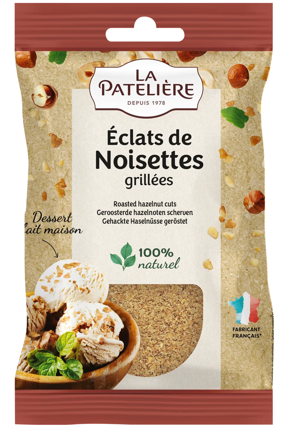 La Patelière Fruits secs éclats de noisettes grillées croustillant