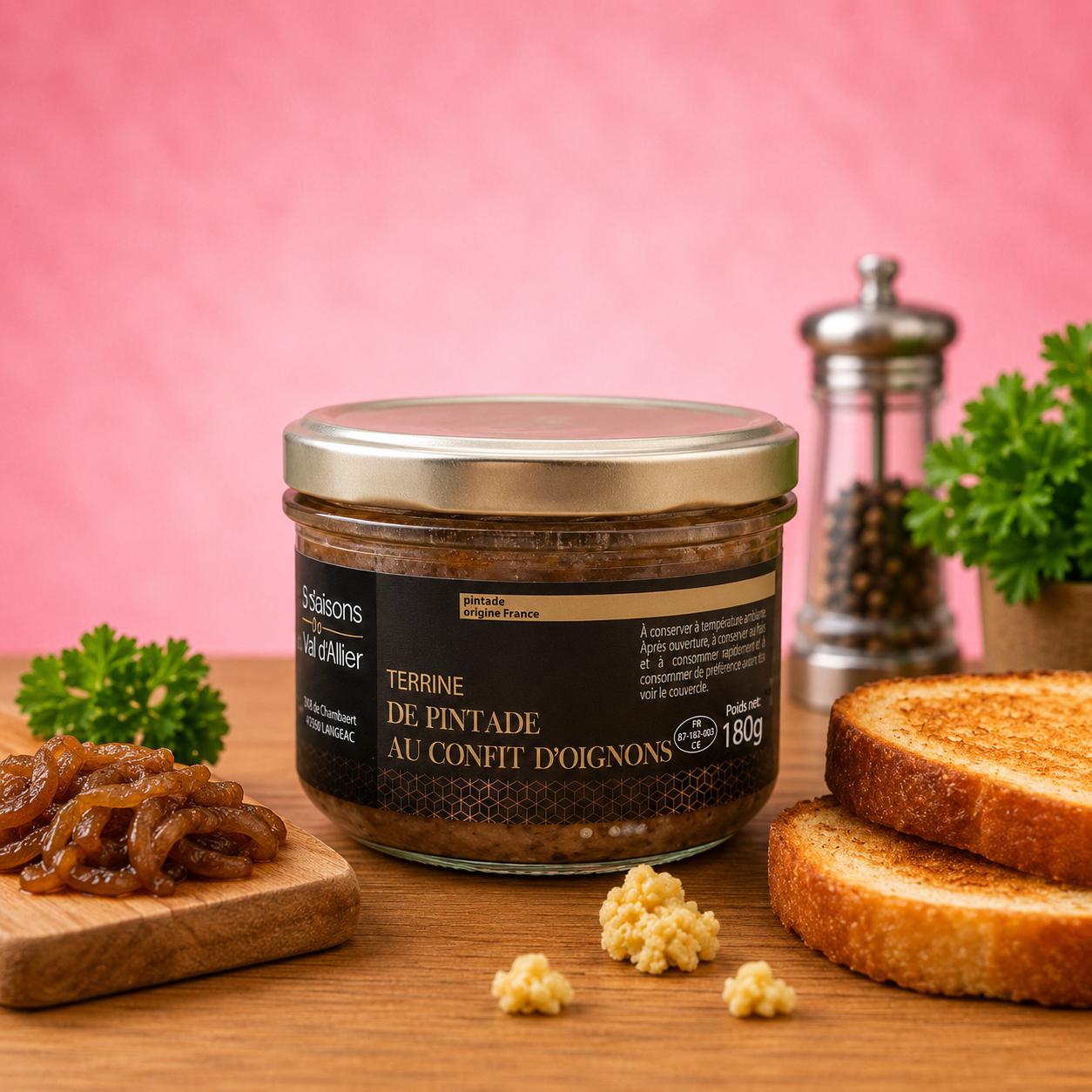 La fée de la gourmandise Gamme salée terrine pintade 180g