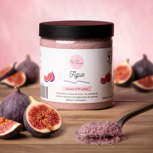 La fée de la gourmandise figue sucre aromatisé pot 250g