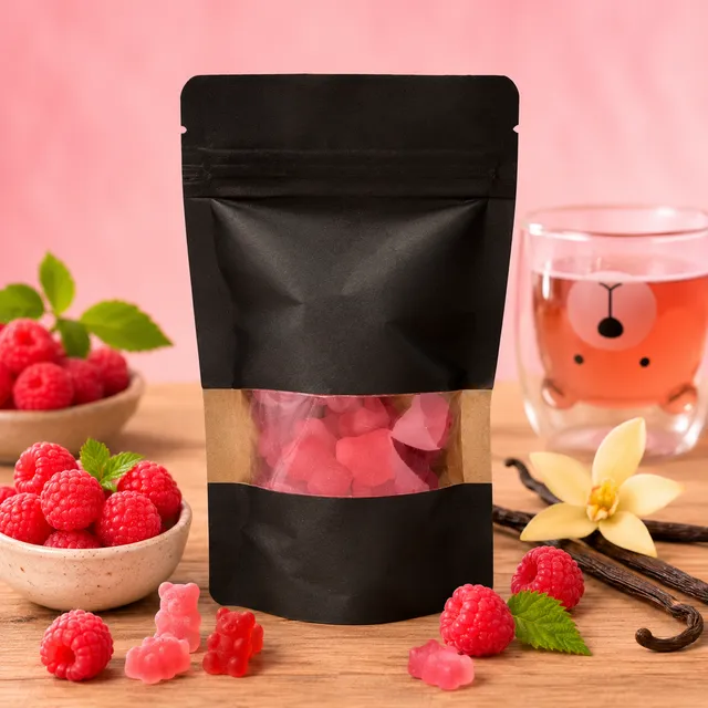 La fée de la gourmandise oursons infusion framboise vanille fruitée