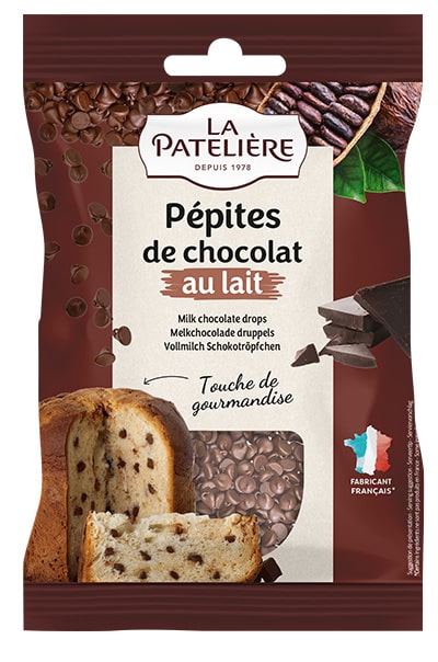 La Patelière Milk Chocolate Chips pépites chocolat au lait
