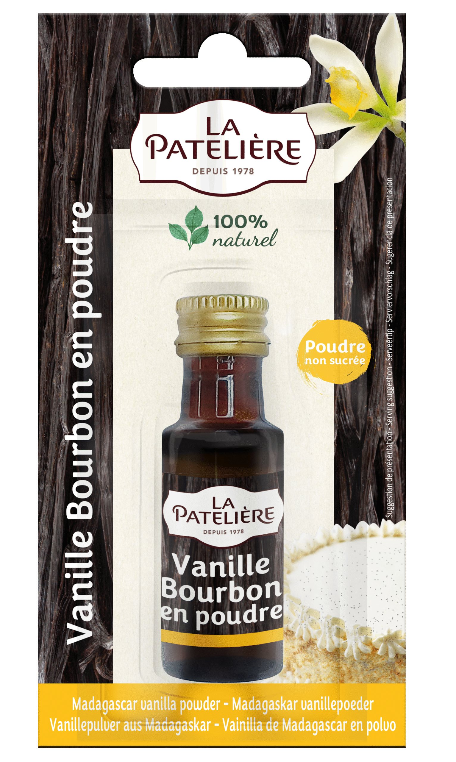 La Patelière Vanilles et Épices Vanille Bourbon en Poudre Recettes