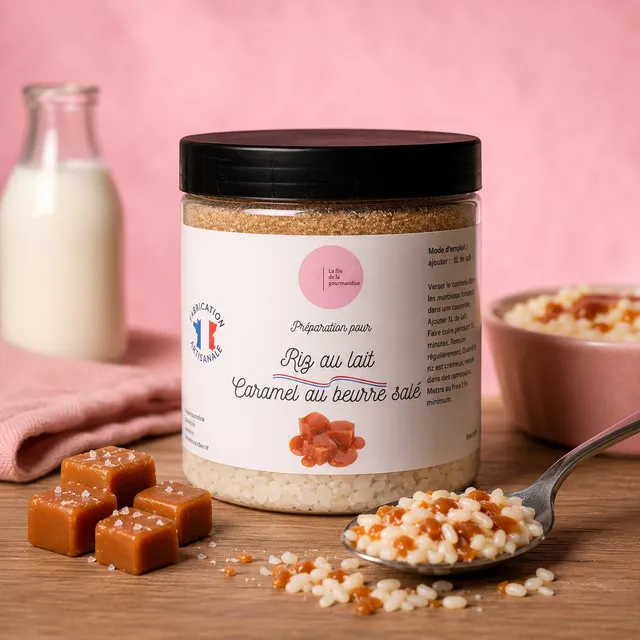 La fée de la gourmandise Riz au Lait Caramel Beurre Salé pot